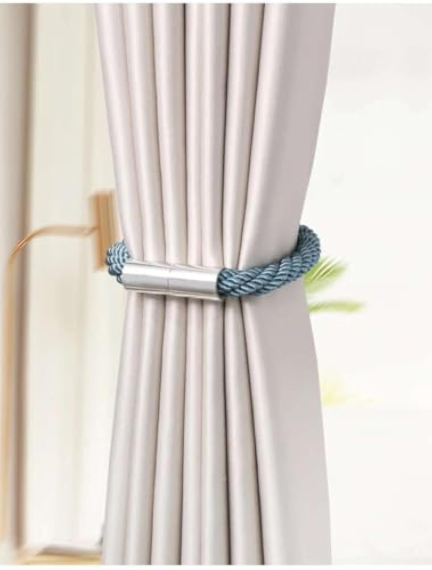 Magnetic Curtain Tiebacks, Elegant Window Drape Holders