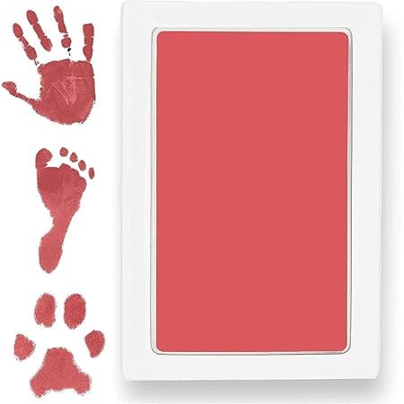 SHOPECOM Baby Hand and Footprint Baby Footprint Kit, Clean Touch Baby Foot Printing Kit Newborn Baby Handprint Kit Small Perfect Family Memory or Gift(Pack of 1)-image-34