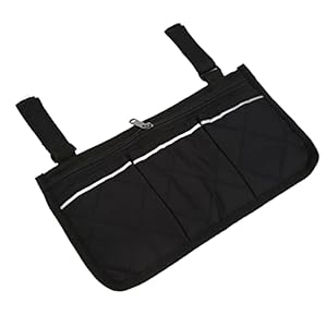 Opbergtas aan Zijkant Rolstoel, Zak met Armleuning van Polyester Pongezijde met Reflecterende Strips