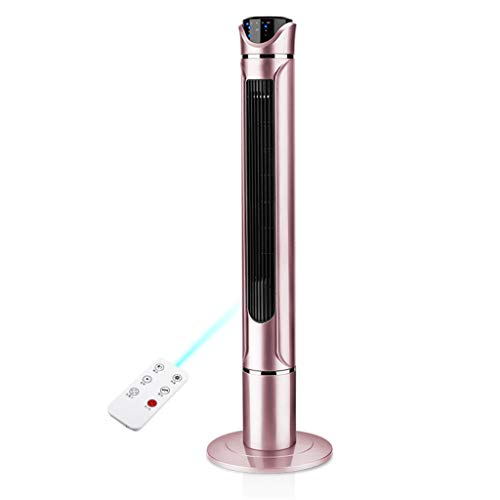 CGF-Pedestal Fans Oscillating Cooling Tower Fan Air Conditioner, 3 Speed 3 Wind Mode Swing Head Rotating Oscillation Silent Tower Fan, 7.5 Hour Timer and Remote Control, 50W, White, Rose Gold, Gold