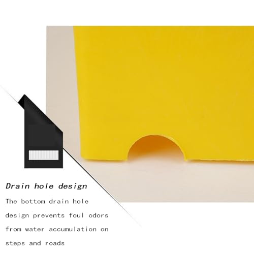 Curb Ramp, Ramp Threshold, con Perno de Montaje, para Sillas de Ruedas, Scooters, Amarillo, 50 x 27 x 8 cm miniatura 6