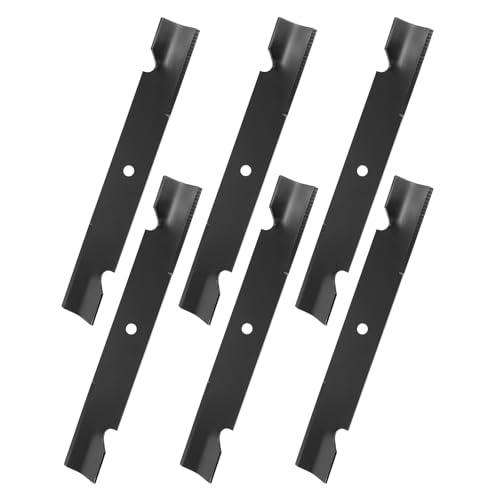Belleone 038-0005-00 High Lift Mulching Blades Compatible with Bad Boy 54 inch Mower Deck 038-0001-00 Mower Blades Fit for Outlaw ZT CZT Maverick Avenger Revolt Replace 038-0002-00 6 Pack