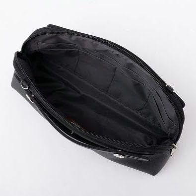 JALと考えた多機能バッグインバッグ レザー調 7ポケット ショルダーバッグ