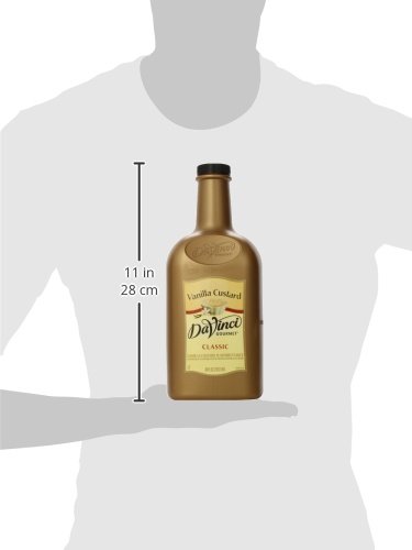 DaVinci Gourmet Sauce, Vanilla Custard, 64 Ounce Bottle