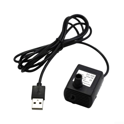 Kit de bomba de fuente sumergible compacta alimentada por USB para baños de pájaros y acuarios, fácil de usar e instalar
