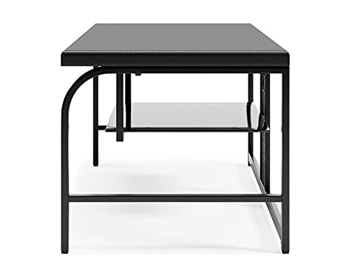 Signature Design By Ashley Lynxtyn Tv Stand With Convenient Cord Management Fits Tvs Up To 48", Black #TOP6