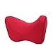 HYCy Space Memory Foam Almohada para la Cabeza y el Cuello en Forma de U Almohada de Viaje para Dormir en el automóvil Almohada para el Cuello Alivia el Dolor de Cuello y Cuello Rojo