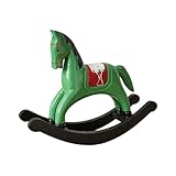 Statue de cheval à bascule Rustics fabriquée à partir de bois de qualité, solide et robuste pour durer longtemps