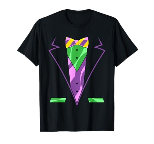 Carnival Masquerade Tuxedo Men Gift Parade Mardi Gras T-Shirt Small