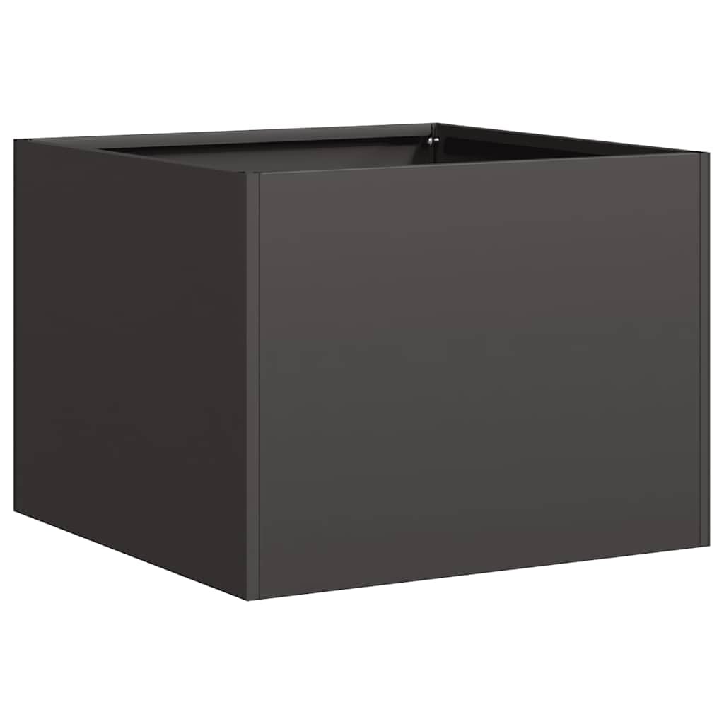 Vidaxl Black Planter 40X40x30 Cm Steel, Plant Pot, Plant Stand, Raise Bed, Planter Stand, Plant Tray, Garden Planter, Outdoor Planter, Flower Box
