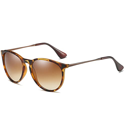 Lunettes de soleil polarisées œil de chat pour une protection anti-reflet chic en marron rétro