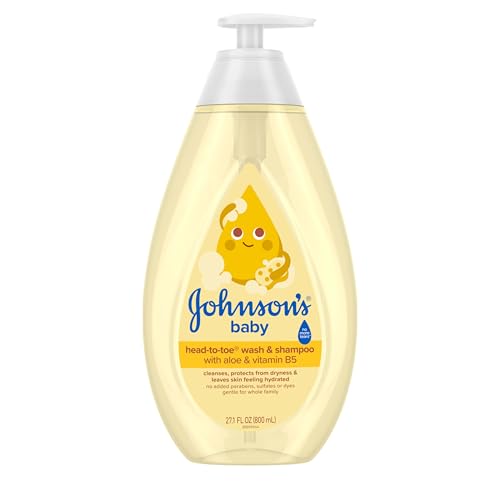 title johnson39s head-to-toe gentle baby body wash amp shampoo tear-free sulfate-free amp hypoallergenic bath wash amp shampoo for baby39s sensitive skin amp hair washes away 999 of germs 271 fl oz
