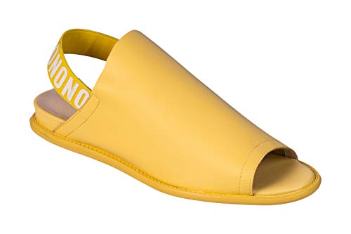 LF5997-3 Comfy Women's Leather Slippers Yellow