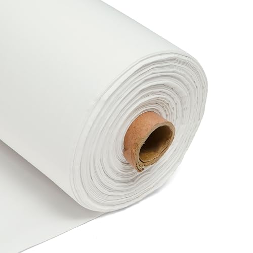 100% Cotton Fabric 60 Inch 150cm Wide 150GSM Material for Sewing, Dressmaking, Quilting, Curtain Linings, Pillowcases & Totes Fabric by The Half Metre by Discount Fabrics LTD(Ivory, 5m)