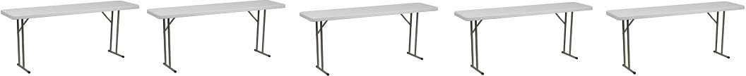 Flash Furniture 5-Foot Granite White Plastic Folding Training Table : Home & Kitchen