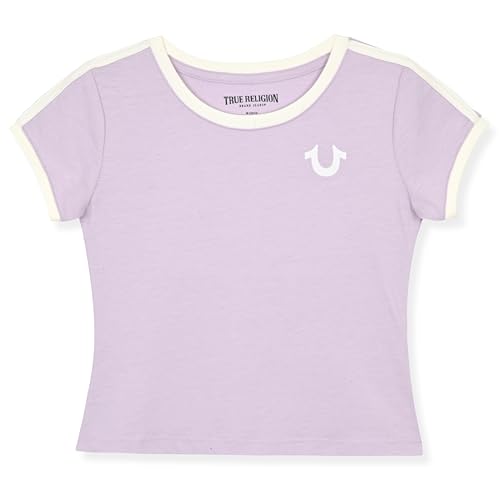 Image of True Religion Girls Short Sleeve Tee Shirt with Embelishments - Soft and Comfortable Girls T-Shirts