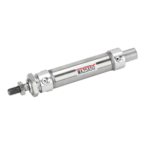 Cilindro neumático pequeño de acero inoxidable MA de máxima durabilidad y acabado pulido