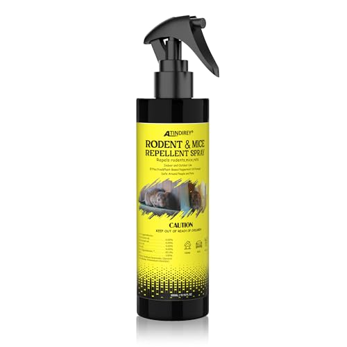 Rodent & Mice Repellent Spray 300ml Creates Protective Barrier for Car Engine Garage RV & Home Long Lasting Protection Peppermint Scent
