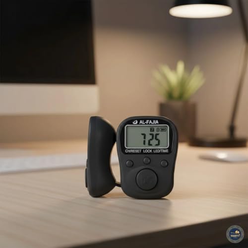 Image of 70 Lakh Naam Japa Counter |Comes with 70 Lakh Naam Japa Feature, Led Light, Date & Time Feature in It for Chanting & Meditation (Black)