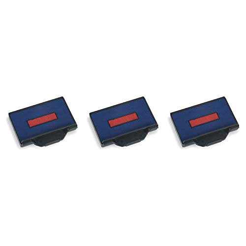 Cassette encreur 6/56/2 Trodat bicolore bleu et rouge pour tampon lot de 3