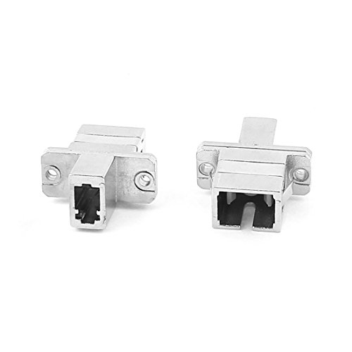 Adaptador SC-LC Sourcing Map conector híbrido de fibra óptica hembra a hembra para red monomodo