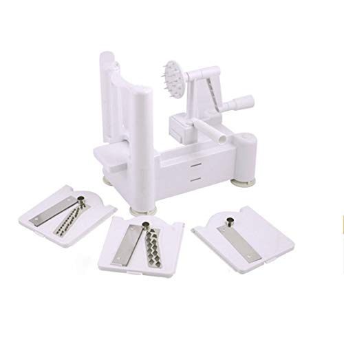 Hachoir à légumes de cuisine, trancheur à légumes, trancheur à spirale, râpe à fromage rotative, trancheur de légumes, spiraleur multifonction à 3...