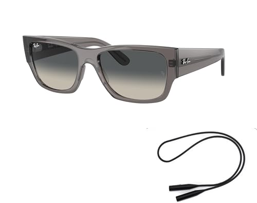 Ray-Ban RB947S Sunglasses Bundle: RB 947S 667571 Carlos Opal Dark Gray Grey Gra and Universal Anti-slip Silicone Leash2