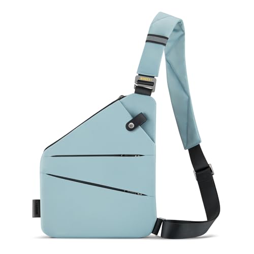 Image of WANDER+ Anti Theft Crossbody Travel Bag for Women Men, Multi-pocket Crossbody Bag, Slim Sling Bag