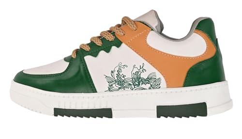 Image of Ligero Men's TARZAN-04 Korean Free Style GEN Z Sneakers | Casual Sneaker | Synthetic Upper | Lightweight | Comfortable Lace Up Mid Top Sneaker Shoes for Men & Boys Green