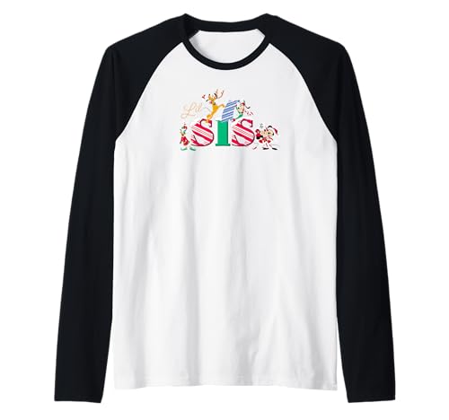Disney Lil Sis Candy Cane Holiday Christmas Family Trip Gift Raglan