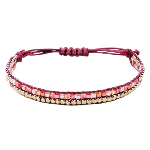 Bracelet tissé de perles pour femmes le cadeau personnalisé avec cristaux