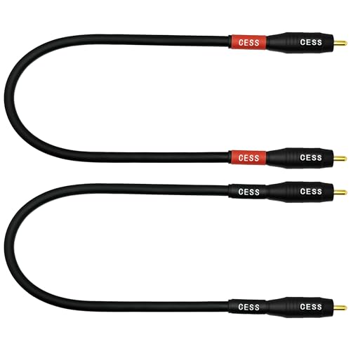 Image of CNCESS CESS-075-1f Heavy Duty Waterproof Phono RCA Male to Male Patch Cable (1 FT)