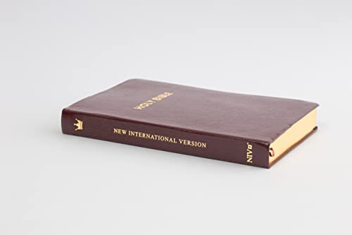 Image of NIV English Bible, Brown Leather Touch Cover, Easy to Read Fonts, Easy to Carry, Thin Bible, Anglicised Edition, Golden Page Leaf, Published by Lifeway India