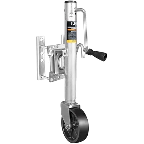 BIG RED Boat Trailer Jack with Wheel, 1000 lbs Swivel Boat Trailer Jack