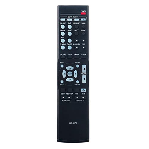 VINABTY RC 1170 Sustitución del Mando a Distancia Apto para DENON AVR 1513 DHT 1513BA AVR E200 AVR X500 RC1170 Audio Video Receiver