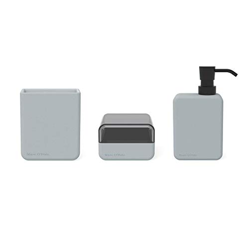 Marc O Polo Bad Accessoires The Edge Grey, Zahnputzbecher 9x4,5x1...