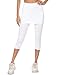 iClosam Gonna Pantalone da Golf e Tennis Donna,Gonna Sportiva 2 in 1,Pantalone per Sports Tennis Golf Rock Legging Bianco XXL
