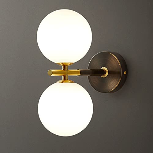 Aplique de pared Magic Bean de latón negro con 2 luces G9 2