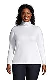 Lands' End Women s Relaxed Seamless Turtleneck White Regular X-Large