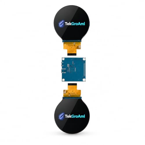 Image of TekGroAml 2.1 inch Dual TFT IPS Round Circular LCD Display