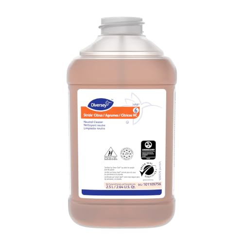 Diversey Stride Citrus Neutral Cleaner, J-Fill, 2.5 Liter