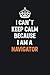 Produktbild I Can't Keep Calm Because I am A Navigator: Inspirational life quote blank lined Notebook 6x9 matte finish