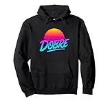 DOBRE Retro Sunset 80s Vaporwave Neon Style Design Pullover Hoodie