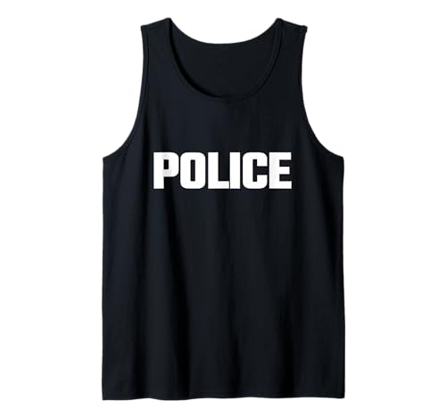 Police Uniform Illustration Novelty Graphic Designs Style Canotta