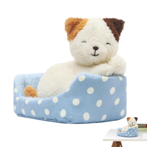 Cuccia per cani e gatti in peluche - Simpatico animale di peluche dal design di cane e gatto, morbido cuscino con Kimiko - Articolo rilassante e facile da abbracciare per bambini e adulti, perfetta de