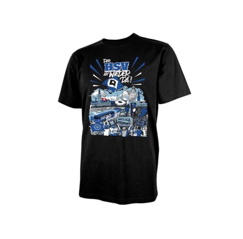 Hamburg SV HSV T-Shirt Shirt Aufstieg 24/25 (DE/NL/SE/PL, Alphanumerisch,...