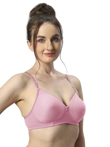 Image of SONARI Wire Free Padded Bra | Medium Padding for Support, Medium Coverage, Soft Cotton Polyester Material, Adjustable Straps with Hook & Eye Closure, Wash Only - 007