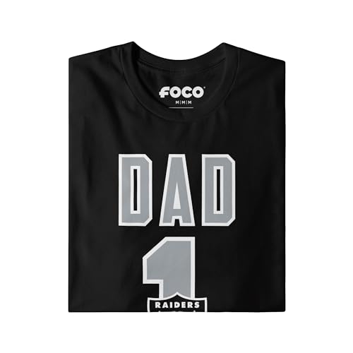 Image of FOCO NFL Mens NFL Team Logo Tee Shirt #1 Dad T-Shirt