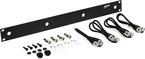 Shure UA440 Front Mount Antenna Kit with Four 2-Feet BNC-BNC Coaxial Cables and 4 Bulkhead Adapters (Requires Full Rack Space)