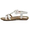 Lilley Stella Womens White Flower Crochet Sandal - Size 6 UK - White #4